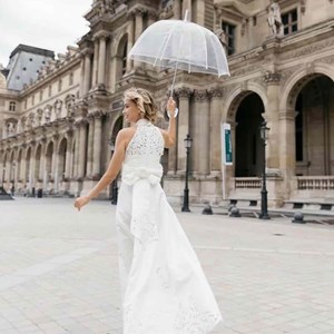 Parapluie transparent long automatique