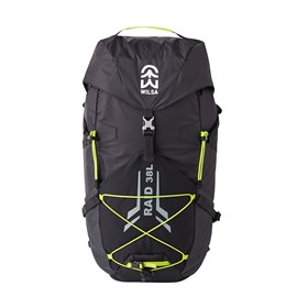 Sac à dos raid-trail 38l  noir et jaune