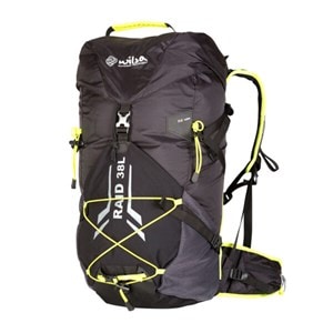 Sac à dos raid-trail 38l  noir et jaune