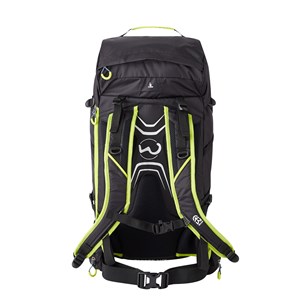 Sac à dos raid-trail 38l  noir et jaune
