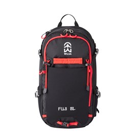Sac à dos multi-sport 18l noir et rouge