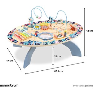 Table d'activités éducative sensorielle