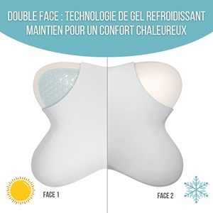 Oreiller papillon pure rafraîchissant