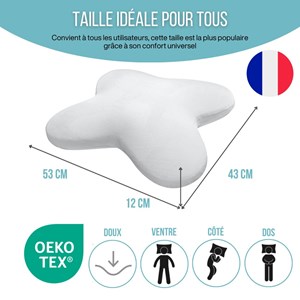 Oreiller papillon pure rafraîchissant