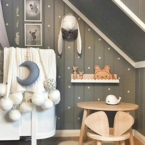 Trophée mural lapin prince velours