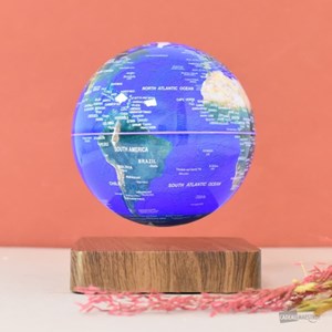 Globes duo terre & lune en lévitation ma