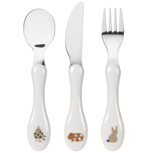 Lassig - Lot de 3 couverts little mateys ble