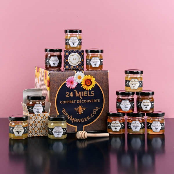 Calendrier de l'avent miel 24 pots | Nature & Découvertes