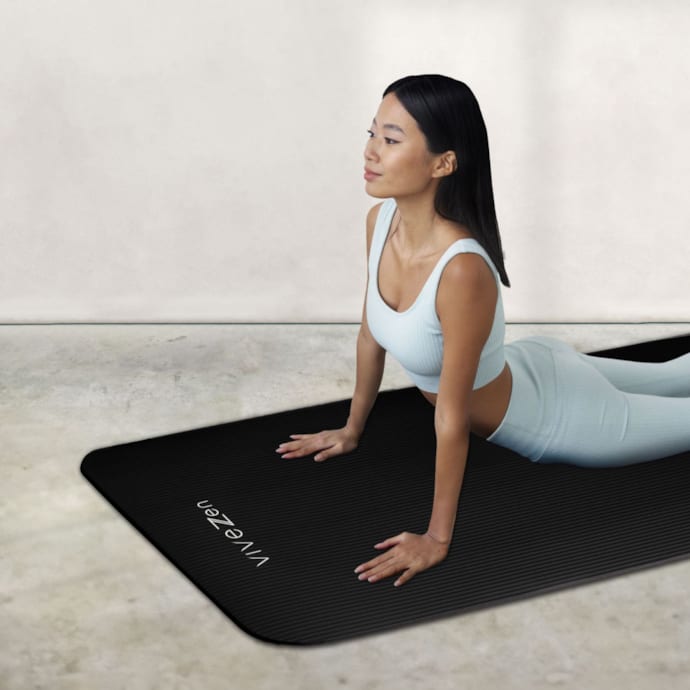 Tapis De Yoga Antidérapant NBR 1,5cm Épais - Tapis Gym Pilates Fitness Pour Confort Optimal