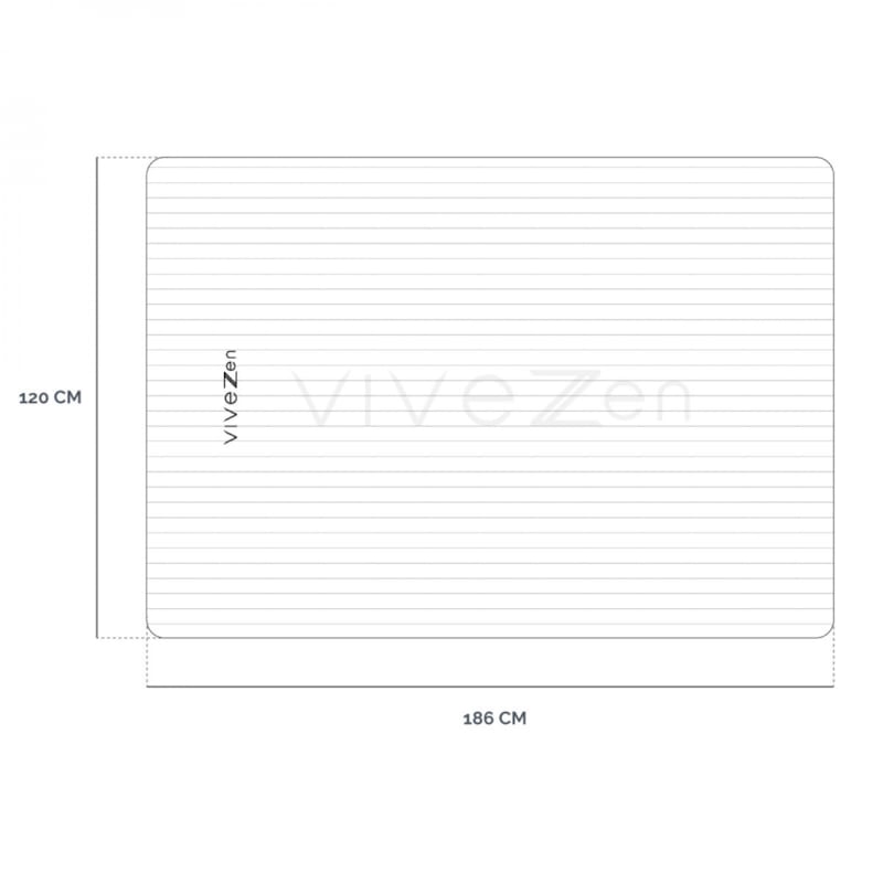 Tapis de yoga 186 x 120 cm (Vivezen) - Image 1