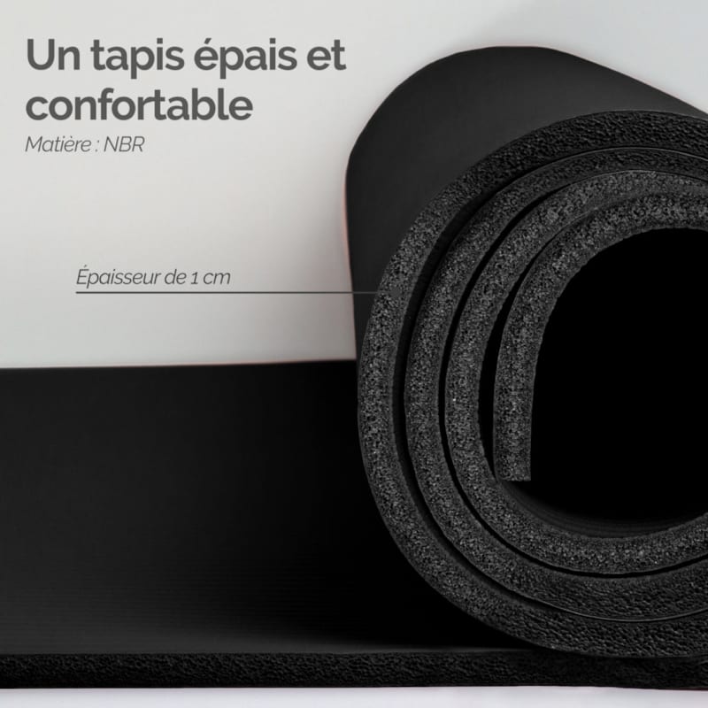 Tapis de yoga 186 x 120 cm (Vivezen) - Image 2