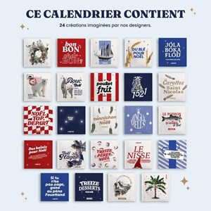 Calendrier de l'avent illustré thé bio