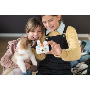 Appareil photo lapin des fleurs