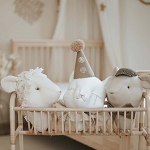 Trophée mural souris edouard lin bébé