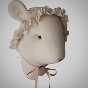 Trophée mural souris edvina en lin