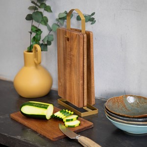 4 planches à découper avec support