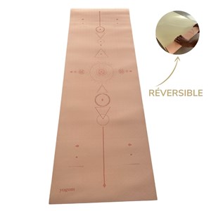 Tapis de yoga épais yomad samadhi 8 mm corail
