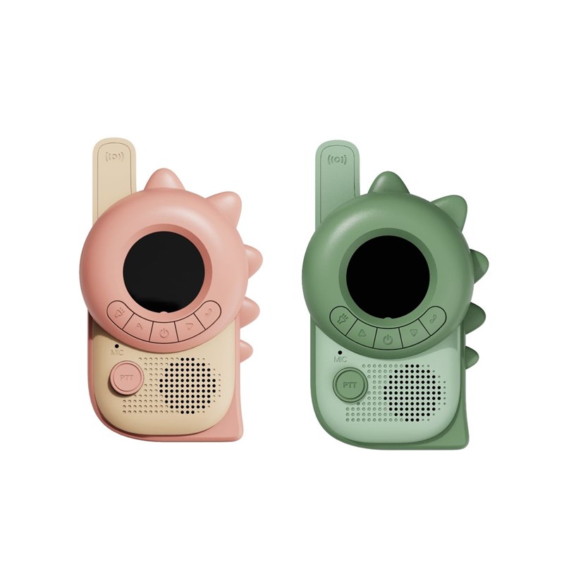 The Zoofamily - Walkie talkie - dino rose x dino vert
