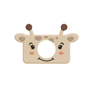 Housse en silicone girafe