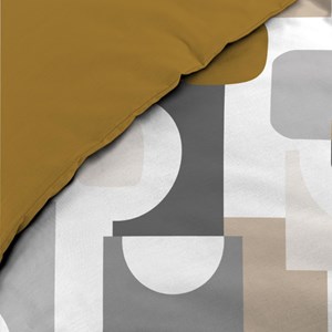 Housse de couette 240x220 + 2 taies geom