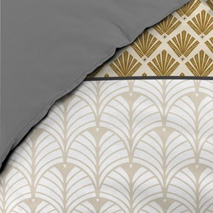 Housse de couette 240x220 + 2 taies stri