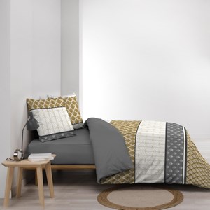 Housse de couette 240x220 + 2 taies stri