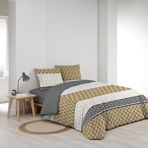Housse de couette 240x220 + 2 taies stri
