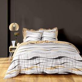 Housse de couette 240x220 + 2 taies vagu