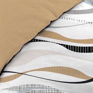 Housse de couette 240x220 + 2 taies vagu