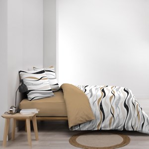 Housse de couette 240x220 + 2 taies vagu