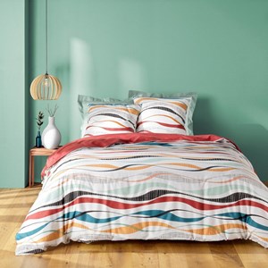 Housse de couette 240x220 + 2 taies vagu