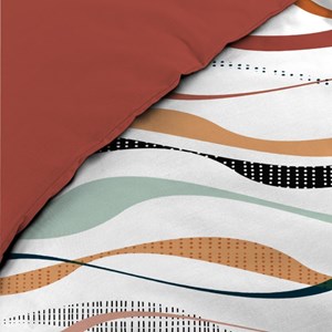 Housse de couette 240x220 + 2 taies vagu