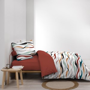 Housse de couette 240x220 + 2 taies vagu