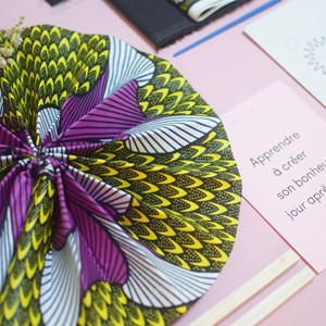 Eventail en wax- kit diy