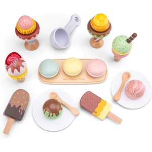 Ensemble de glaces en bois 25 pcs