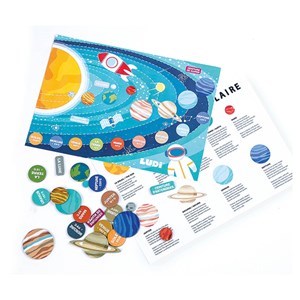 Le systeme solaire - panneau educatif