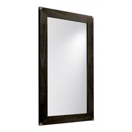 Grand miroir bois bronze marron