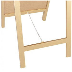 Miroir sur pied bois or - décoration