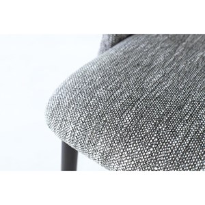 Lot de 2 chaises tissu gris - décoration