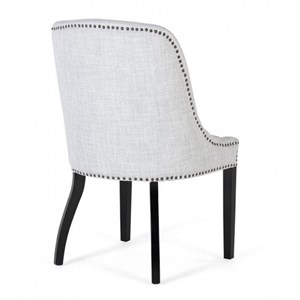 Lot de 2 chaises tissu gris - décoration