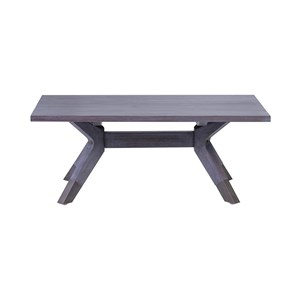 Table basse métal bleu - décoration