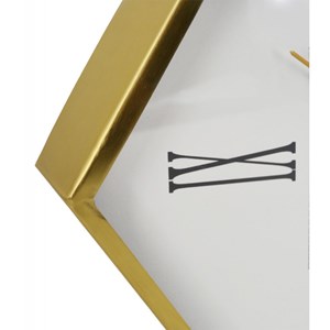 Horloge murale verre or - décoration