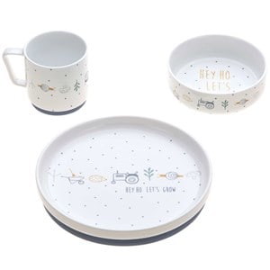 Coffret repas en porcelaine garden