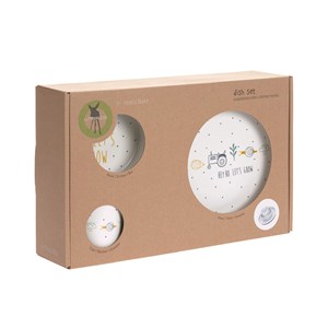 Coffret repas en porcelaine garden