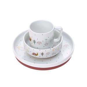 Coffret repas en porcelaine garden
