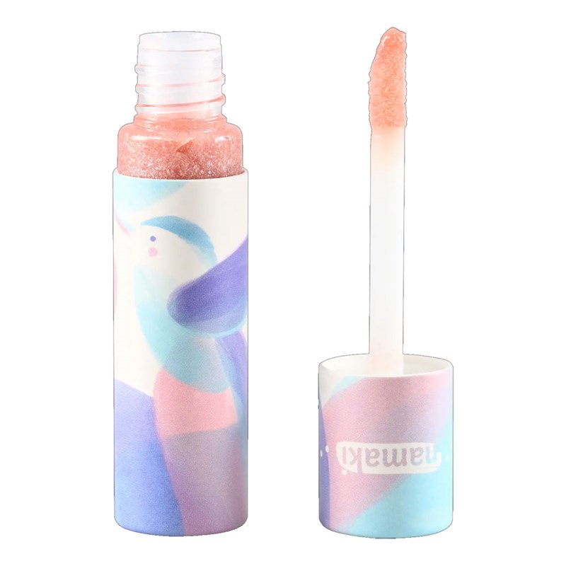 Gloss rose pailleté