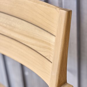 Lot de 2 fauteuils jardin en teck massif