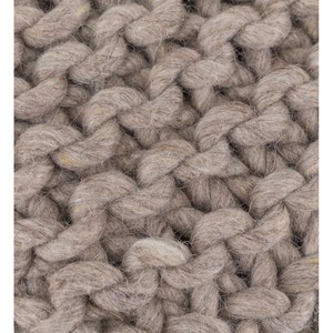 Tabouret laine laine marron - décoration