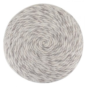 Tabouret laine laine blanc - décoration