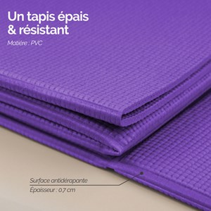 Tapis de yoga pliable